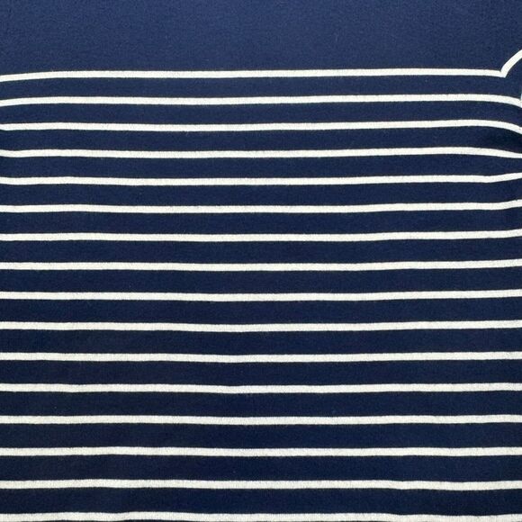 Polo Ralph Lauren Womens Cashmere Sweater Medium Blue Striped Lightweight Crew - Picture 2 of 9